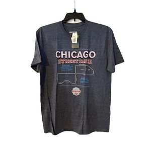 NASCAR Chicago Street Race 2024 T-Shirt Large Track Map Graphic NWT